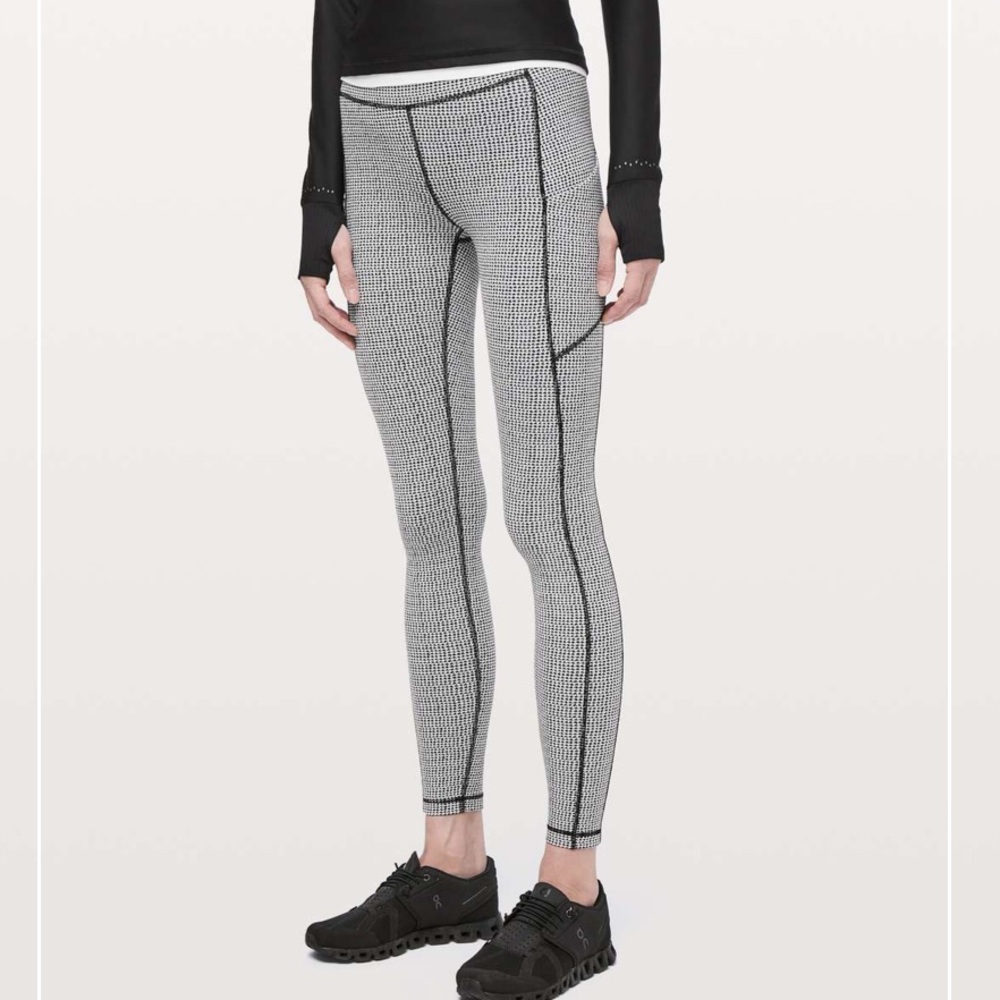 Lululemon Speed Up Herringbone Leggings, size 6, 28” inseam